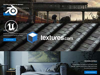 Textures网站免费提供3D纹理贴图、3D模型素材下载介绍封面