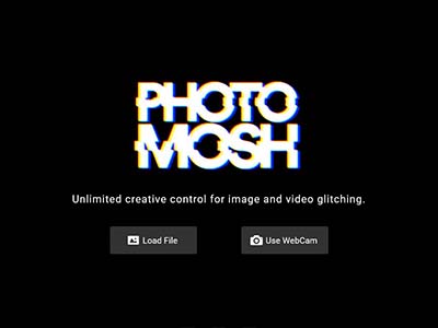 PhotoMosh赛博朋克故障特效视频在线制作网封面