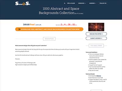 限时白嫖背景图片包 - 1000 Abstract and Space Backgrounds Collection封面