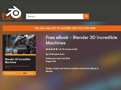 Packt免费电子书：Blender 3D Incredible Machines（不可思议的机器）封面