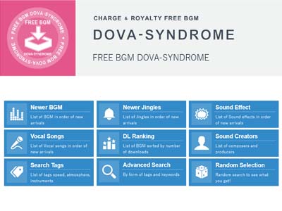 DOVA-SYNDROME – 免费可商用BGM音乐、SE音效下载网站
