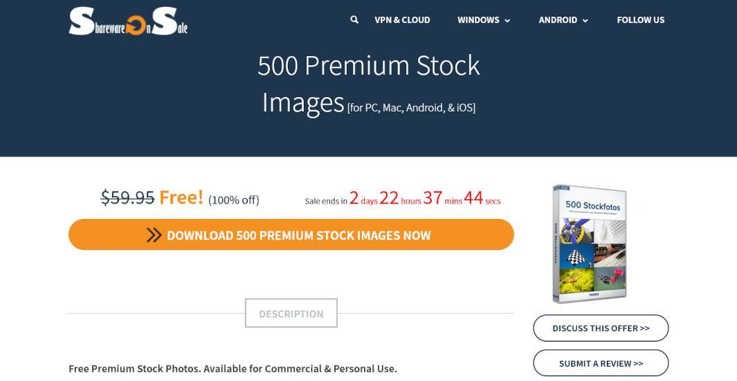 500 Premium Stock Images / 500张优质图片包，SharewareOnSale网站介绍